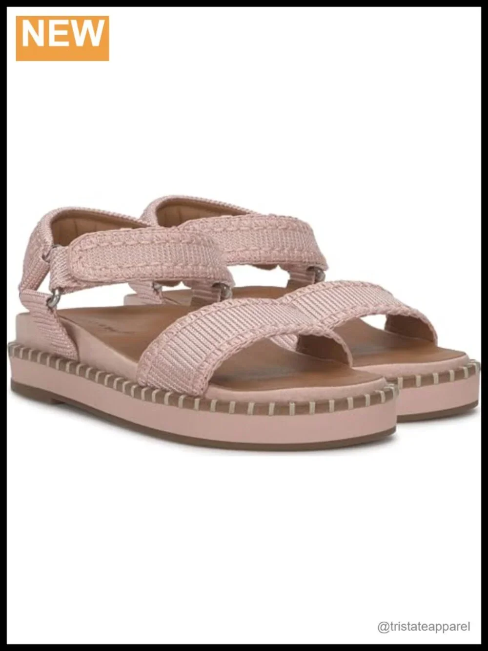 Platform Ankle Strap Sandals Open Toe Textile Upper EVA Outsole